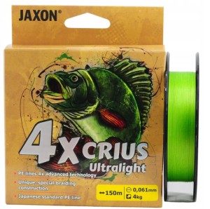 Plecionka Jaxon Crius 4X Ultralight 0,082mm 150m