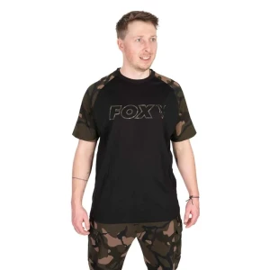 Koszulka Fox Outline T-Shirt Black/Camo - XXL