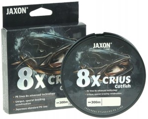 PLECIONKA JAXON CRIUS 8X Catfish Green 0,50mm/100kg 300m Zielona
