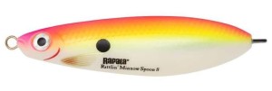 Wobler / wahadłówka RAPALA Rattlin' Minnow Spoon 8cm 16g FLP