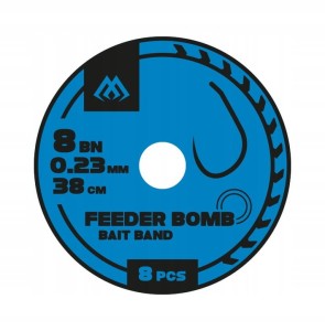 Haczyki z przyponem Mikado Feeder Bomb Z Gumką roz.6 