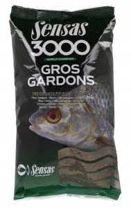 Zanęta Sensas 3000 Gros Gardons Fine Mouture Noire 1kg 