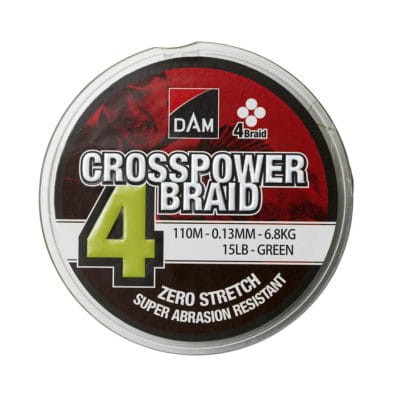 Plecionka DAM Crosspower 4-Braid 0,22mm 11,3kg 150m zielona