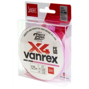 Plecionka Lucky John Vanrex Area Trout Pink 0,10mm