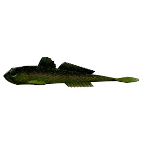 Przynęta gumowa Libra Lures Gobio 7.3'' 18.6cm - 132 / MOTOR OIL GREEN