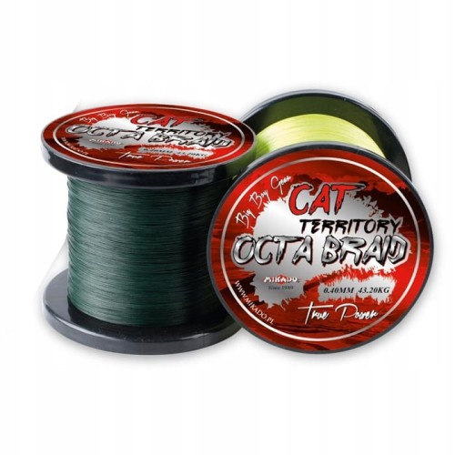 Plecionka Mikado Cat Territory Octa Braid 0,50mm 600m 54,50kg Żółta