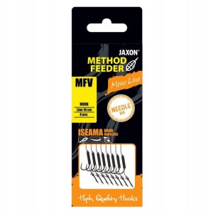 Przypon Jaxon MF z igłą MFV #12 bez zadziora żyłka 0,20mm 10cm 8szt