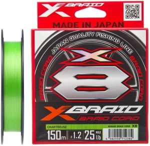 PLECIONKA YGK X-Braid Braid Cord X8 150m #1.2/0.185mm 11.2kg