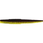 Gumy Westin Ned Worm Slim 5,5cm - Black/ Chartreuse 6szt
