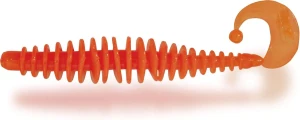 Przynęta gumowa Magic Trout T-Worm Twister Neon Orange Chilli-Cheese 5,5cm 