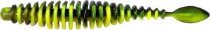 Przynęta gumowa Magic Trout T-Worm P-Tail Neon Yellow/Black Chilli-Cheese 6,5cm