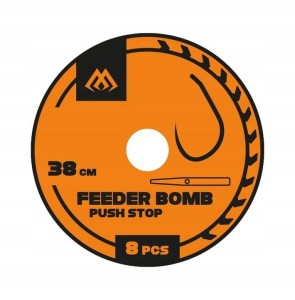 Haczyki Mikado Przypony Feeder Bomb X-Tra Strong push stop Nr12