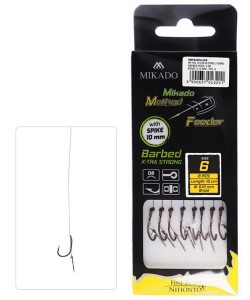 Mikado X-tra Strong igła r.8 plecionka 0.12mm 10cm 8szt. gotowe przypony