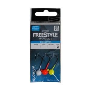 Główki jigowe Spro Freestyle Tungsten Micro Jigs GLOW UV 3.5g  #1  3szt.