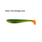 Przynęta gumowa DAM Effzett 8cm Greedy Shad Fluo Orange Lime