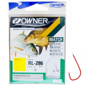 Haczyki z Przyponem Owner HO-RL286 Sode 16 70cm 0,09mm