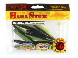 Przynęta gumowa Jaskółka Lucky John Hama Stick 3.5' 8.9cm Z05 9x Na Sandacza Drop Shot