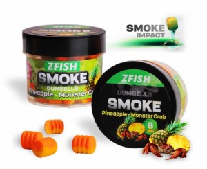 ZFISH Smoke Dumbells Pop-up 8mm Pineapple-Monster Crab
