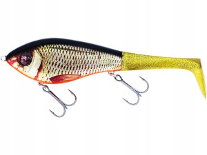 WOBLER WESTIN SWIM TAIL 12CM 62G SUSPENDING REAL RUDD 1 BODY 2 TAILS