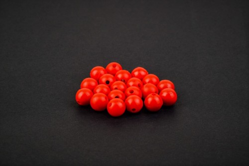 Koraliki zderzakowe, czerwony, 8mm. MAD CARP sklep rybka.jpg