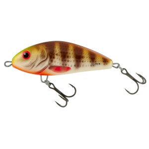 Wobler Salmo FATSO 12cm Floating - Spotted Brown Perch