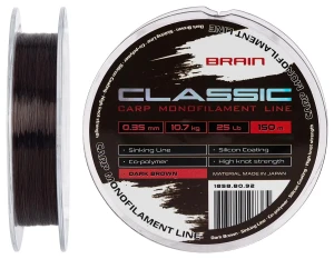 Żyłka Brain Classic Carp (ciemnobrązowa) 150m 0,30mm 20lb 8,8kg   