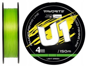 Favorite Plecionka U1 PE 4x Light Green 0,191mm/150m 