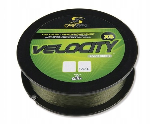 Żyłka Carp Spirit Velocity XS Green 0.22mm 4,3kg 1200m-sklep rybka