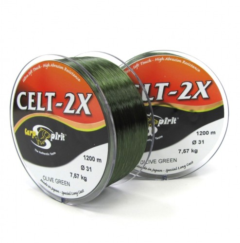 ŻYŁKA  CARP SPIRIT CELT 2X CAMOU 0.285MM/6,45KG/1400M -SKLEP RYBKA