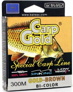 Żyłka karpiowa 2 kolory Balsax Carp Gold 300m 0,25mm 6,8kg 