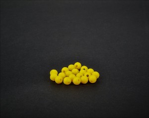 Koraliki zderzakowe, żółte, 6mm. MAD CARP 