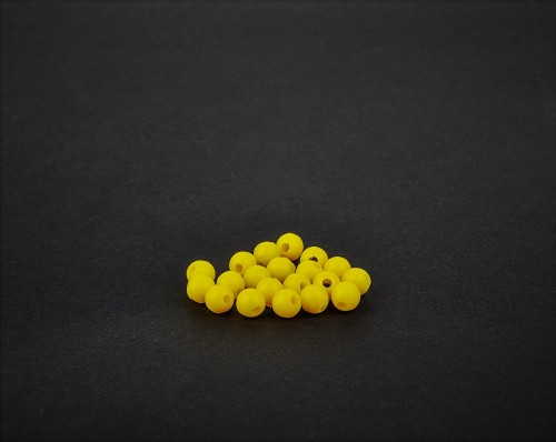 Koraliki zderzakowe, żółte, 6mm.-sklep rybka