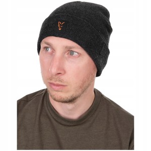 Czapka Fox Collection Beanie Black/ Orange