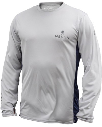 Koszulka Westin Pro UPF Long Sleeve Grey/Navy Blue L -sklep rybka