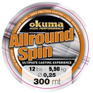 ŻYŁKA Okuma ALLROUND SPIN 0.35mm 300m 