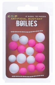 Sztuczne kulki pływające ESP Buoyant Boilies White Pink 