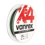 Plecionka LUCKY JOHN VANREX X4 #0,2 (0,08mm) MOSS GREEN 125M 