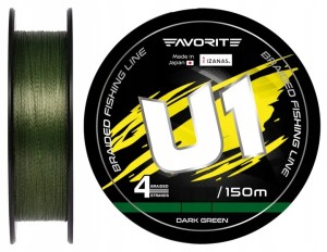 Favorite Plecionka U1 PE 4x Dark Green 0,108/150m