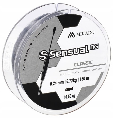 ŻYŁKA MIKADO  SENSUAL CLASSIC 0.20MM/4,15KG 150M TRANSPARENTNA  -sklep rybka
