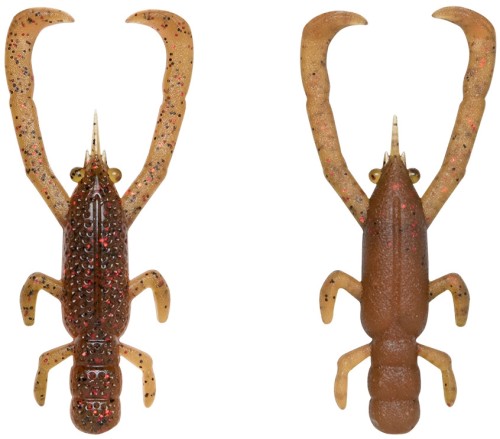 Przynęta gumowa Fish Arrow Freerig Shrimp Greenpumpkin Red/Orange 7cm -sklep rybka