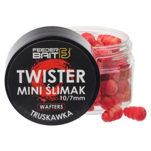 Wafters Feeder Bait Twister Mini Ślimak 10/7mm - Truskawka 25ml