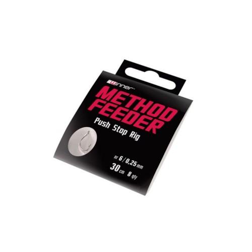 Haczyk Winner Method Feeder Push Stop Rig nr 10/0,22mm/ 8szt-sklep rybka