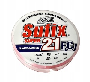 Sufix Fluorocarbon Super 21 FC 0.40mm 30m Różowy