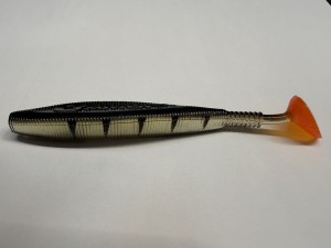 Przynęta gumowa Guma Illex Method Shad 3,8"  96mm Perch Orange Tail