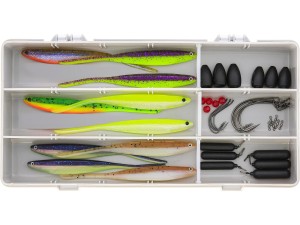 ZESTAW WESTIN ZANDER BOX DROPSHOT + TEXAS & CAROLINA - 44  PRZYNĘT I AKCESORIÓW NA SANDACZA METODĄ DROPSHOT