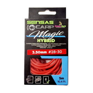 GUMA DO TYCZKI - AMORTYZATOR HYBRYDOWY 800% ROZCIĄGLIWOŚCI! - SENSAS MAGIC HYBRID 3,0mm 5m. 