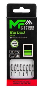 PRZYPON MF - MF14 Z IGŁĄ - hak z zadziorem nr 6 / żyłka: 0.25mm/10cm - op.8szt. MIKADO