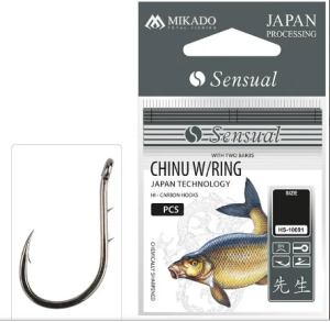 Mikado Sensual Chinu z zadziorami r.10 Barbed 10szt. Haki