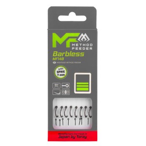 PRZYPON MF - MF14 Z IGŁĄ - hak bez zadziora nr 6 / żyłka: 0.25mm/10cm - op.8szt. MIKADO