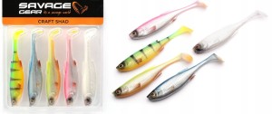 Zestaw Savage Gear Craft Shad 7.2cm  CLEAR WATER MIX 